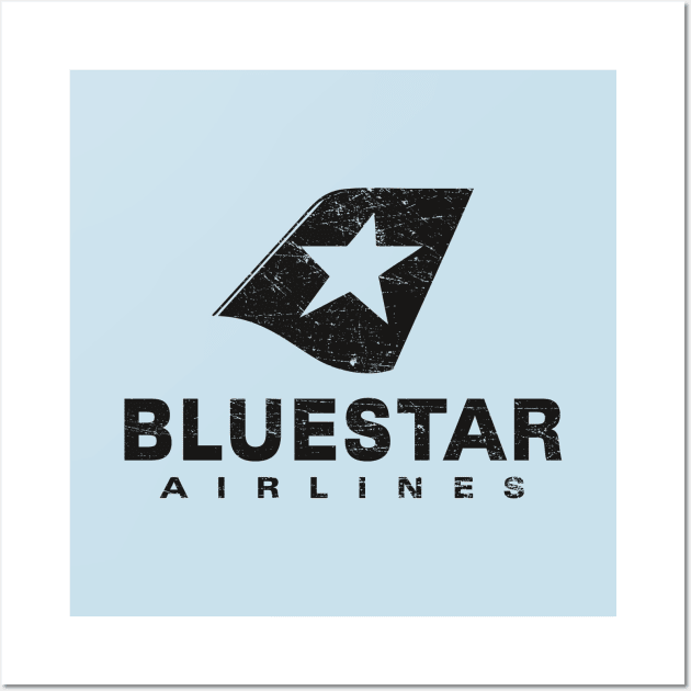 BlueStar Airlines (aged look) Wall Art by MoviTees.com
